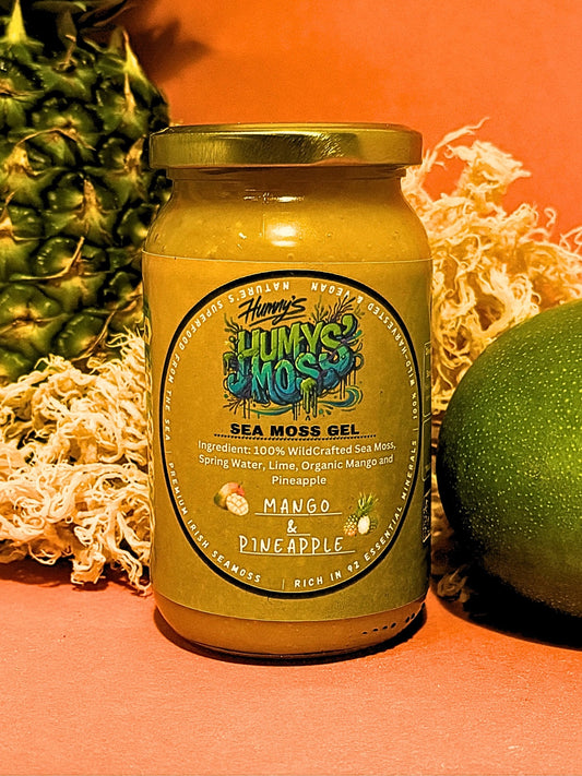 Original St Lucian Golden Sea Moss Gel 380ml | Mango & Pineapple Flavour | Natural Supplement | Versatile | Tropical Flavour